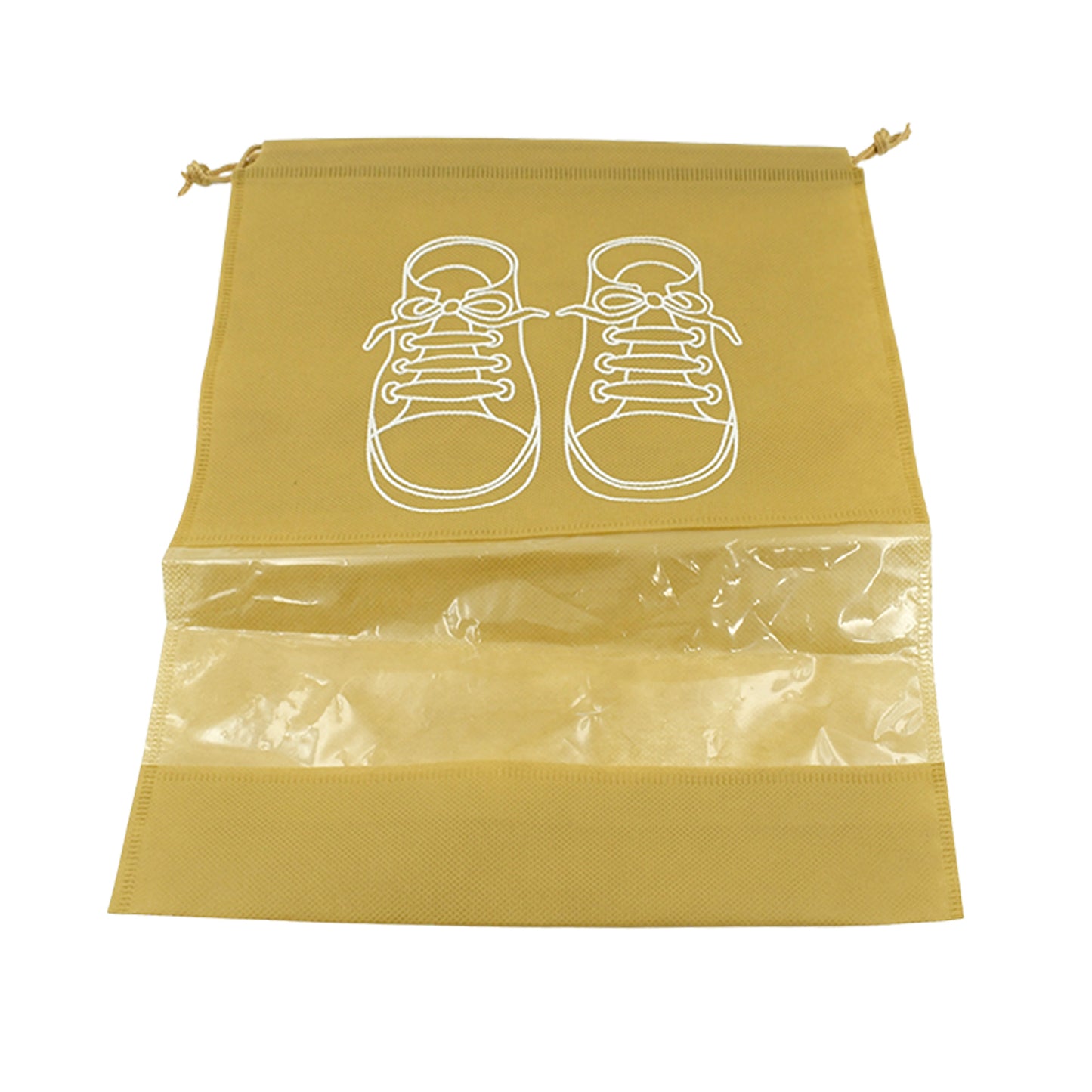 8783 Beach Bag Shoes Storage Bag Closet Organizer Non-woven Travel Portable Bag Waterproof Pocket Clothing Classified Hanging Bag Shoe Bag Luggage Travel Portable Shoe Pouch Non Woven Transparent Window (3 Pc )