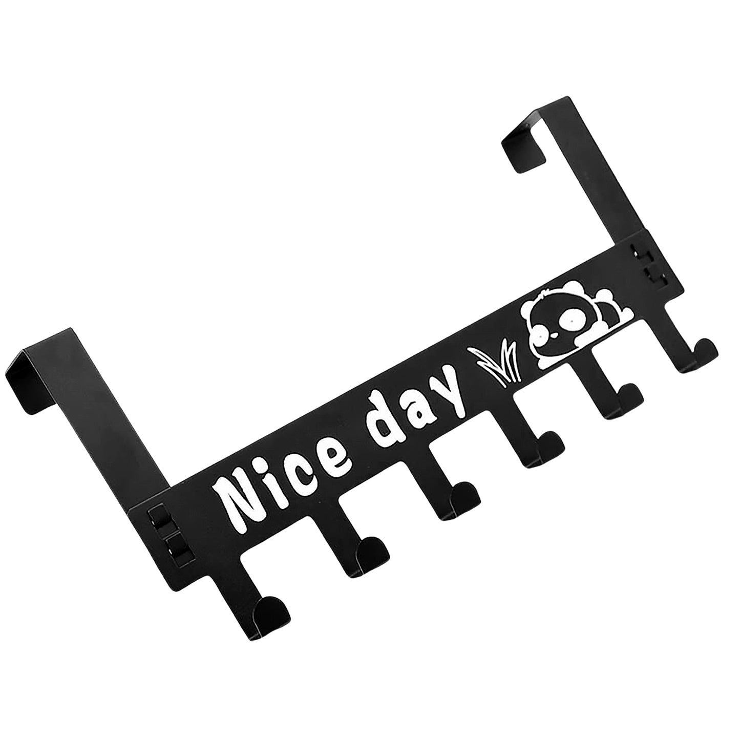 Heavy-duty Carbon Steel Over Door Hook Hanger Rack (1 Pc  6 Hook)